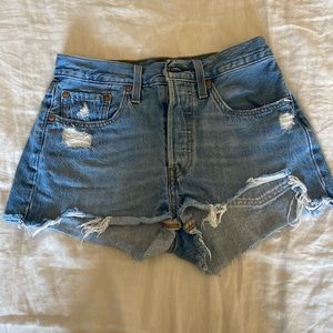 Denim shorts